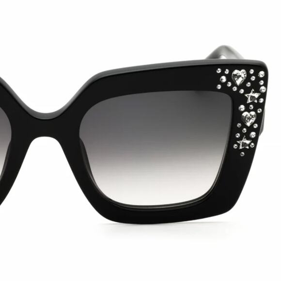 New! Tous STOC44V 700Y Black and Crystals Sunglasses, Authentic main image 5